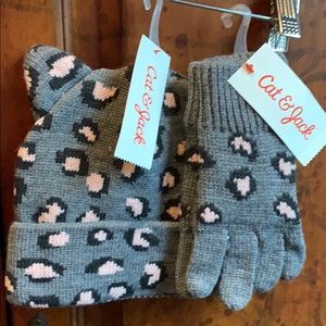 Cat & Jack Hat & Gloves girls ❄️⛄️